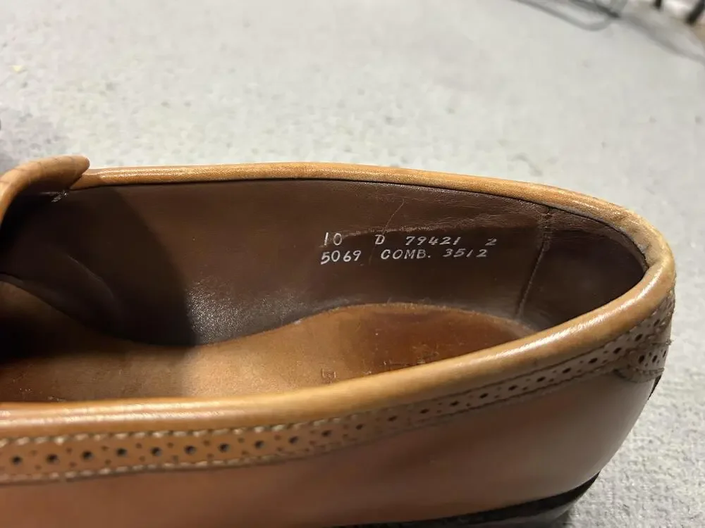 Allen Edmonds Bridgton Shoes Mens Size 10 Brown Leather Tassel Loafers USA